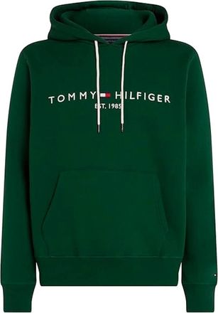 Tommy Hilfiger Groene Sweater Katoen/Polyester Mix Regular Fit - Heren - Hoodies - Groen - S - Katoen - Hoodies & sweatvesten