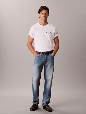 Calvin Klein Jeans Calvin Klein Mens Standard Straight Lightweight Jeans - Blue - 36W x 30L