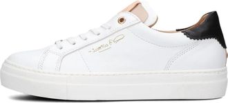 Fred De La Bretoniere Schoenen, Dames, Wit, 43 EU, Storm Isa Dames Sneakers in Zand