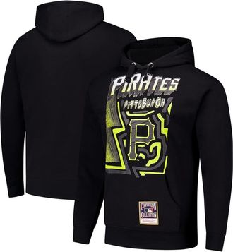 Mitchell & Ness Mens Mitchell & Ness Black Pittsburgh Pirates Sidewalk Sketch Pullover Hoodie at Nordstrom, Size Medium