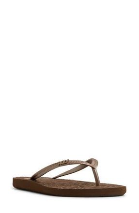 Roxy Antilles Flip Flop in Dark Brown at Nordstrom Rack, Size 11