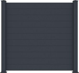 Vente-Unique Recinzione da appoggio H182 x L188,6 cm in Alluminio Antracite - NAZARIO