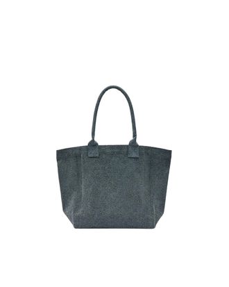 Isabel Marant Womens Tote Bag Yenky Small Faded Black Cotton Handbags Hand
