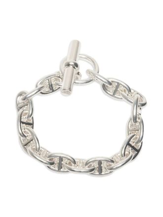 Herm&egrave;s 2022 Hermes chaine dunkle chain bracelet - women - Sterling Silver - One Size