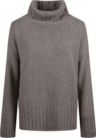 Aragona D3244Tf Long Sleeve Turtle Neck Sweater - Dames - Cashmere truien - Grijs - XS - Truien & Vesten