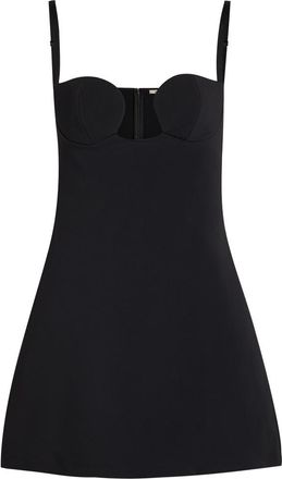 Nensi Dojaka Sculpted Crepe Mini Dress - Black - 38 (UK6 / XS)