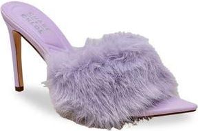 Chase + Chloe by Intouch Footwear Faux Fur Stiletto Mule Sandal in Purple at Nordstrom Rack, Size 7.5