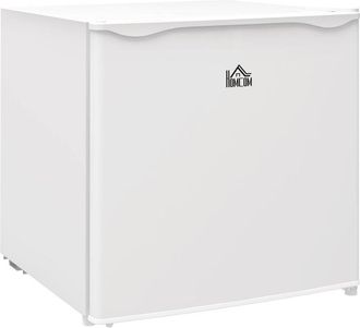 HOMCOM Homcom Congelador Vertical 35 L Congelador Peque&ntilde;o Silencioso Con Puerta Reversible Temperatura Ajustable Y Estante Extra&iacute;ble Para Casa Oficina Blanco