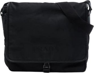 Prada Pre-owned Vintage Crossbody Bag - Dames - Vintage Schoudertas - Zwart - ONE Size - Leer - Vintage