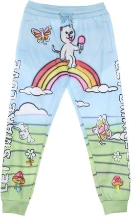 Ripndip Multi Fleece Trainingsbroeken met elastische taille - Heren - Sweatpants - Veelkleurig - XL - Polyester - Broeken