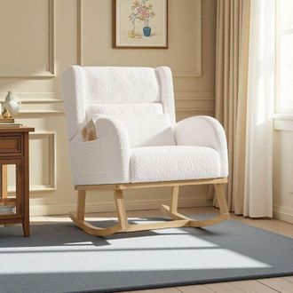 OEM Sill&oacute;n Mecedor - Relajaci&oacute;n Confort - Respaldo Ergon&oacute;mico - Tela Teddy Blanca - Dise&ntilde;o Moderno
