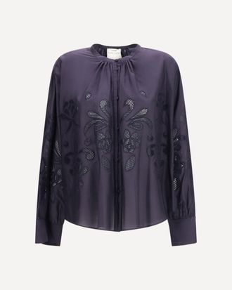 Forte_Forte FORTE_FORTE Embroderied cotton shirt Female 0