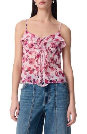 Robert Rodriguez Justine Cascading Ruffle Chiffon Camisole in Heavenly Pink Rose B at Nordstrom Rack, Size X-Small