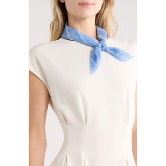 Givenchy Logo Silk Square Scarf in Blue at Nordstrom Rack