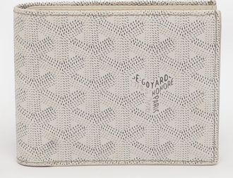 Goyard Saint Florentin White Goyardine Coated Canvas Wallet