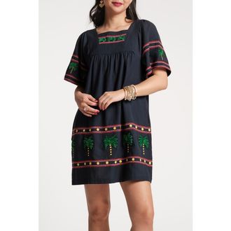 Frances Valentine Picnic Mini Palm Tree in Navy/multi at Nordstrom, Size X-Large