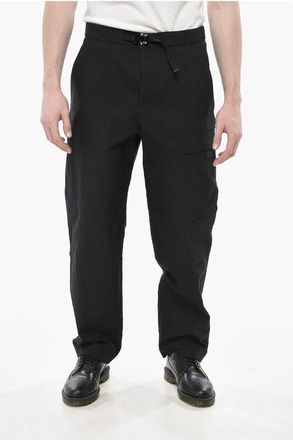 Dior Cargo Cotton-Blend Trousers with Industrial Belt size 50