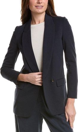 Brunello Cucinelli Navy Deconstructed Single-Button Blazer, Brand Size 48 (US Size 14)