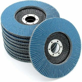 OEM Compartimentos Para 10 Discos Azules, De 125 Mm, Grano 80, Discos Abrasivos De Acero Inoxidable Y Discos De L&aacute;minas