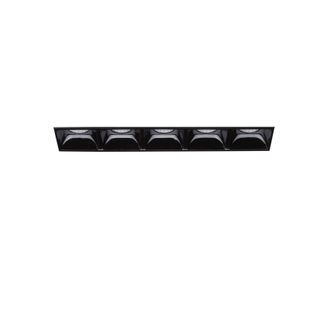 Netlighting Lika LED 5 Light Recessed Spotlight Black