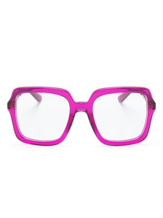 Gucci Occhiali squadrati - Rosa