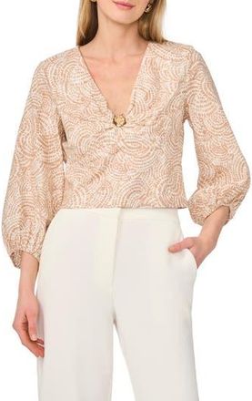 Parker Seashell Hardware Cotton Top in Egret at Nordstrom Rack, Size 10