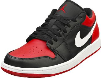 Nike Nike Mens Air Jordan 1 Basso Gymnastics Shoe, Bianco Nero, 10 UK