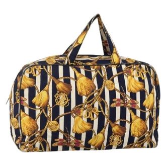 Dior Pre-owned Weekend Bags, female, Multicolor, Size: ONE SIZE Pre-owned Vintage Canvas Hand Bag