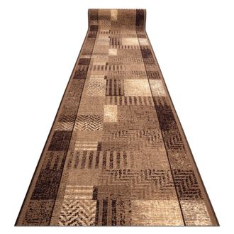 RugsX RugsX Anti-Slip Essenza Runner in Beige | Size: 120 cm x 650 cm