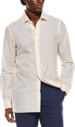 Isaia Linen-Blend Shirt
