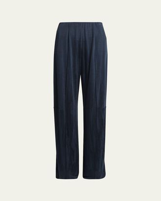 Giorgio Armani Jacquard Jersey Straight-Leg Trousers