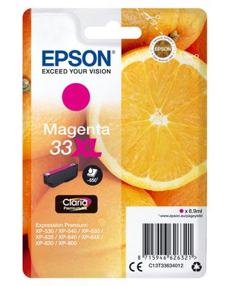 Epson Oranges Singlepack Magenta 33xl Claria Premium Ink