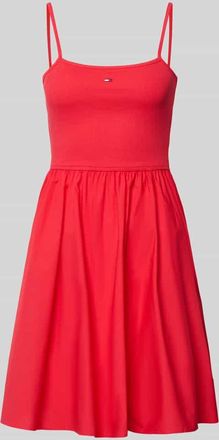Tommy Jeans Tailliertes Freizeitkleid aus reiner Baumwolle in Rot, Gr&ouml;&szlig;e XXS