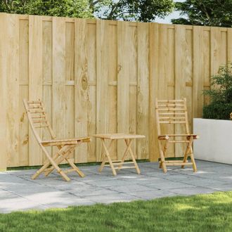 vidaXL Vidaxl - Sillas De Jard&iacute;n Plegables 2 Unidades Bamb&uacute; 43x54x88 Cm