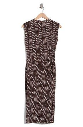 Diane Von F&uuml;rstenberg Darrius Dress in Piazza Tiger Coffee Black at Nordstrom Rack, Size Xx-Small