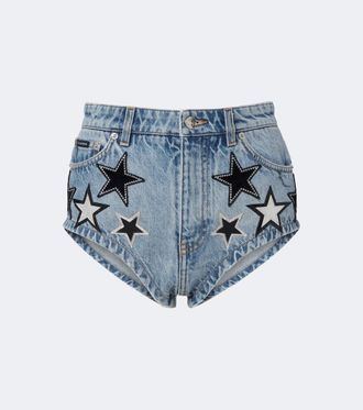 Dolce & Gabbana Shorts di jeans con patch