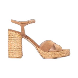 Stuart Weitzman Sandalen met hoge hak - Dames - Schoenen - Bruin - Maat: 39 1/2 EU Leer