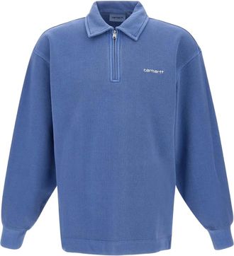 Carhartt Work in Progress Polo con mezza zip - Blu