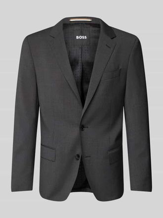 HUGO BOSS 2-Knopf-Sakko mit Reverskragen in Anthrazit, Größe 102