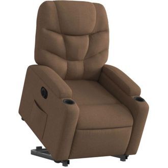 vidaXL Vidaxl - Sill&oacute;n El&eacute;ctrico Reclinable Elevable De Tela Marr&oacute;n