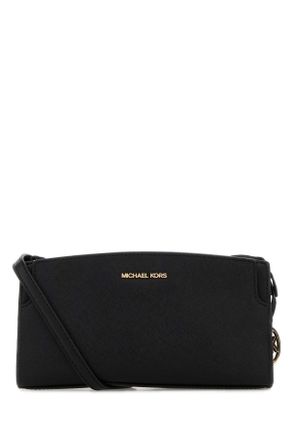 Michael Kors Black Leather Becca Crossbody Bag