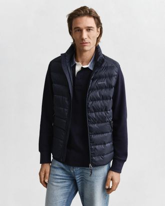 GANT Men Light Down Vest (XXXL) EVENING BLUE