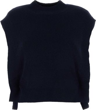 A.P.C. Navy Blue Wool Mathilde Vest