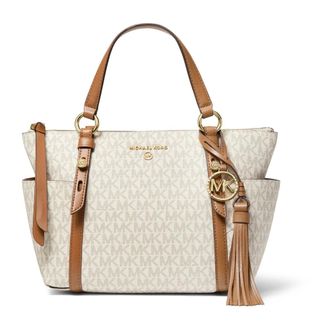 Michael Kors Tote Bags, female, Beige, Size: ONE SIZE Sullivan Small Logo Top-Zip Tote Bag