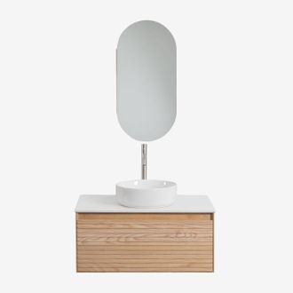 Sklum Sklum - Conjunto De Mueble De Ba&ntilde;o En Madera De Fresno Tedrik