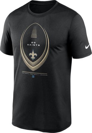 Nike New Orleans Saints Legend Icon Nike Mens Dri-FIT NFL T-Shirt in Black | NKGK00A7W-NDB