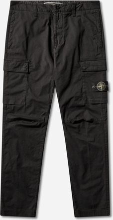 Stone Island Men s Stretch Organic Cotton Twill Cargo Pants Black