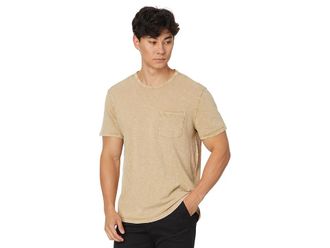John Varvatos Cooper T-Shirts K4155F24 Mens Clothing Camel : SM, Cotton