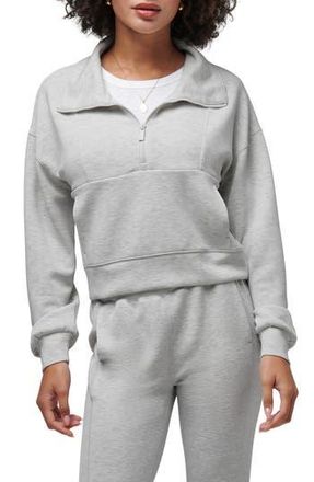 Travis Mathew Skyloft Half Zip Top in Heather Light Grey at Nordstrom Rack, Size Xx-Large