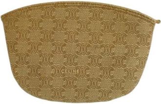 Celine Pre-owned Clutches, female, Beige, Size: ONE SIZE Pre-owned Plastic Wallet